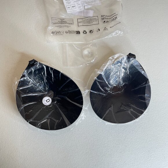 New Invisible Adhesive Strapless Bra D Cup with Clear Halter Neck Strap Size D - Picture 8 of 12